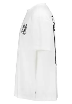 Принт на футболке Elon America Today, кремовый