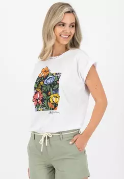 Принт на футболке ENIDAK P, KURZARM alife & kickin, белый