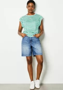 Принт на футболке Etam, бирюзовый