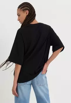 Принт на футболке Even&Odd, черный