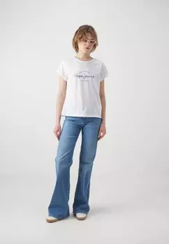 Принт на футболке EVETTE Pepe Jeans, белый
