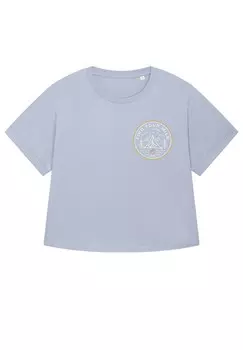 Принт на футболке FIND YOUR WILD watapparel, синий