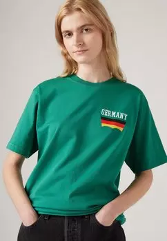 Принт на футболке Football Fan Tee Unisex Levi's, зеленый