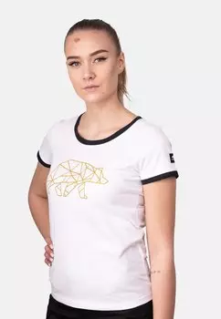 Принт на футболке FORSBERG, белый