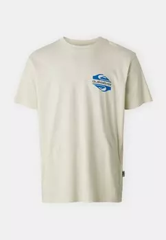 Принт на футболке FUN ZONE TEE UNISEX Quiksilver, кремовый