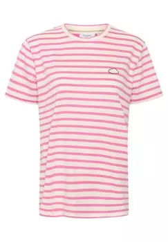 Принт на футболке GANIKA Saint Tropez, розовый