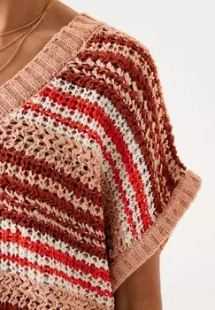 Принт на футболке Garcia, коричневый