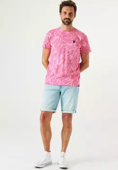 Принт на футболке Garcia, розовый