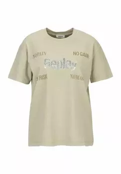 Принт на футболке GARMENT DYED Replay, коричневый