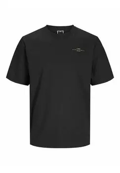 Принт на футболке Gedruckt Rundhals Jack & Jones, черный