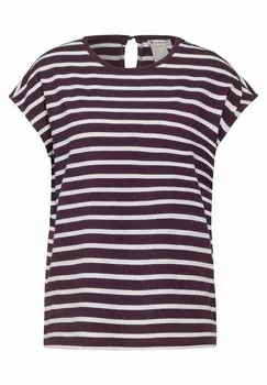 Принт на футболке GESTREIFTES Street One, темно-фиолетовый