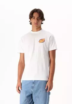 Принт на футболке GOAL FLAME UNISEX Santa Cruz, белый
