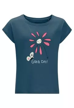 Принт на футболке Good Day T G Jack Wolfskin, синий