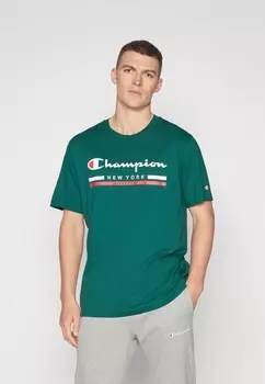 Принт на футболке GRAPHIC CREWNECK Champion, темно-зеленый