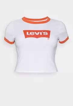 Принт на футболке GRAPHIC MINI RINGER Levi's, белый