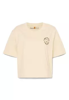 Принт на футболке GRAPHIC SHORT-SLEEVE TEE Timberland, бежевый