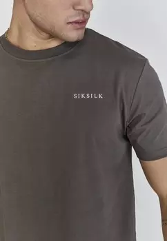 Принт на футболке GRAPHIC SIKSILK, коричневый