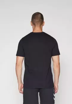 Принт на футболке GRAPHIC TRIPLE LOGO TEE Hummel, черный