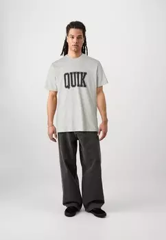 Принт на футболке GRIFF QUIK TEE UNISEX Quiksilver, серый
