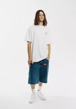 Принт на футболке Grimey, белый