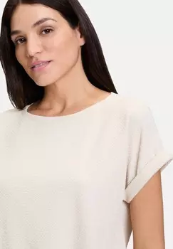 Принт на футболке HALBARM-MIT SCHLEIFENKNOTEN Betty Barclay, бежевый