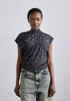 Принт на футболке HEBO Vivienne Westwood, черный