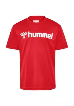 Принт на футболке Hummel, красный
