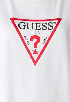 Принт на футболке ICONIC TEE Guess Jeans, белый