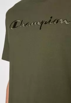 Принт на футболке ICONS CREWNECK LARGE LOGO Champion, темно-зеленый