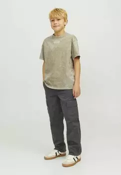 Принт на футболке Jack & Jones, серебряный шалфей