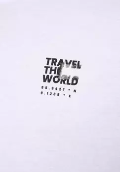 Принт на футболке Jcoprjct Jack & Jones, белый