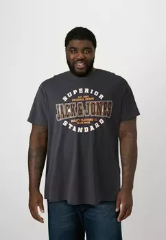 Принт на футболке JJELOGO TEE NECK 5 PACK Jack & Jones, темно-синий