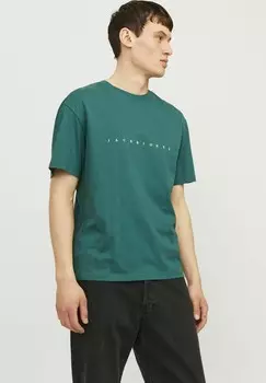 Принт на футболке JJESTAR TEE SS Jack & Jones, бирюзовый