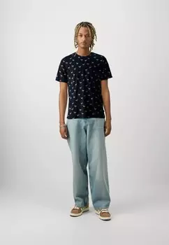 Принт на футболке Jjsunshade Tee Crew Neck Jack & Jones, темно-синий