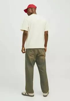 Принт на футболке JORBROOKLYN GRAPHIC TEE C.N Jack & Jones, бежевый