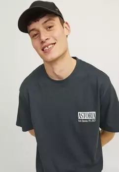 Принт на футболке JORURBAN EDGE GRAPHIC TEE SS CN SN Jack & Jones, темно-зеленый
