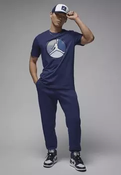 Принт на футболке JUMPMAN Jordan, темно-синий
