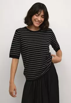 Принт на футболке KALIZZA STRIPED Kaffe, черный