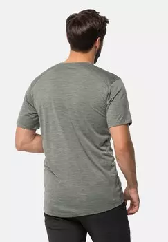 Принт на футболке KAMMWEG GRAPHIC S/S M Jack Wolfskin, серый