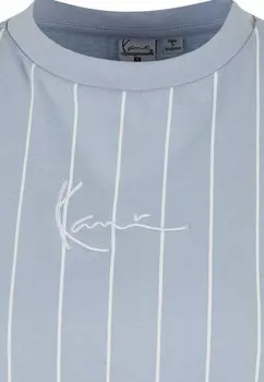 Принт на футболке Karl Kani, светло-голубой