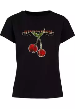 Принт на футболке KINGS OF LEON, CHERRIES BOX Merchcode, черный