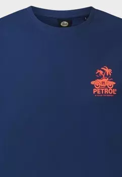 Принт на футболке KURZARM Petrol Industries, темно-синий