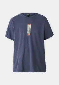 Принт на футболке KYOTO TEE UNISEX BDG Urban Outfitters, темно-синий