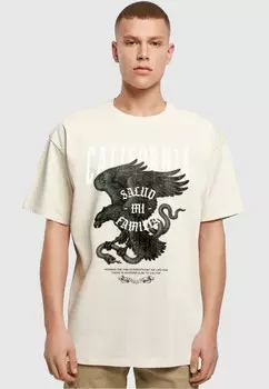 Принт на футболке LA FAMILIA Upscale by Mister Tee, песочный