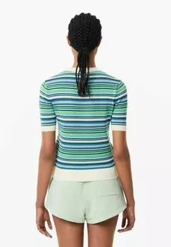 Принт на футболке Lacoste, белый