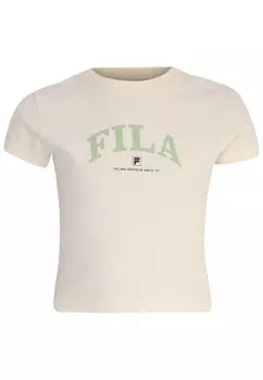 Принт на футболке Langenthal Graphic Fila, бежевый