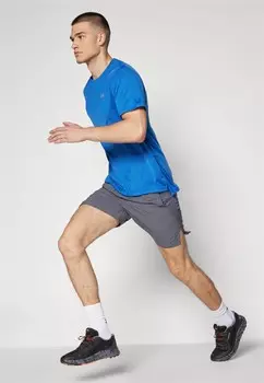 Принт на футболке LAUNCH SHORTSLEEVE Under Armour, синий