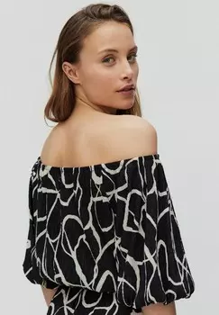 Принт на футболке LEONA OFF-SHOULDER STOCKH LM Studio, черный