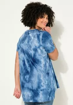 Принт на футболке LNGERE BATIK-MUSTER RUNDHALS Angel of Style, синий деним