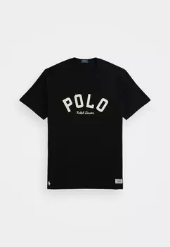 Принт на футболке LOGO JERSEY T-SHIRT Ralph Lauren, черный